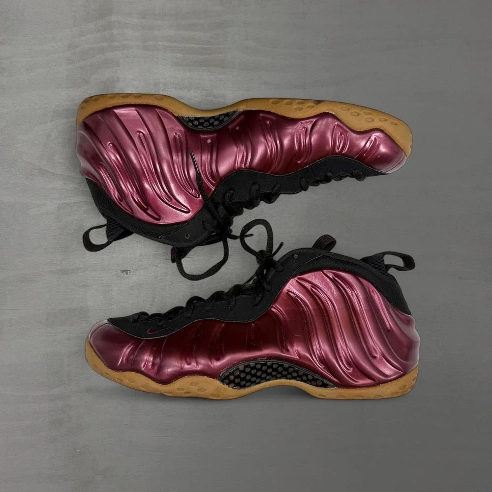 Nike Air Foamposite One Maroon Gum Metallic Burgundy 314996-601 Size 13